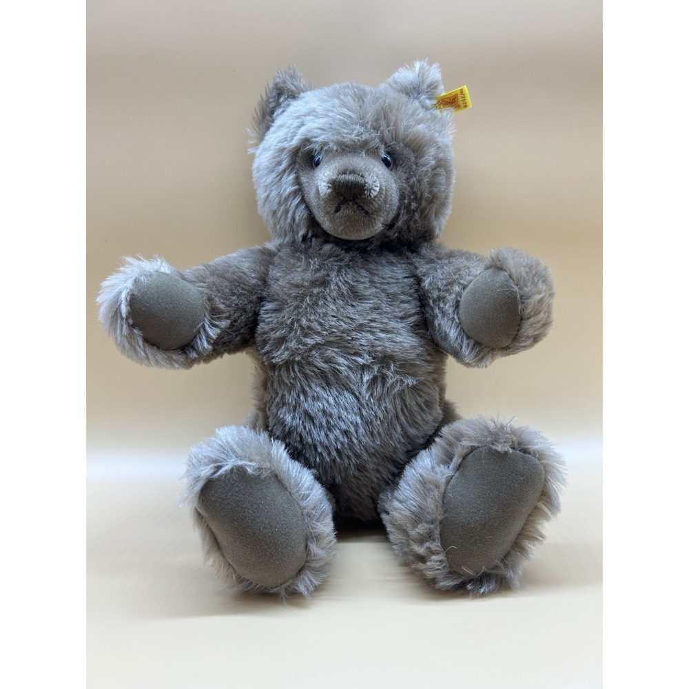 Rare VTG Steiff Light Brown Teddy Bear 16" Fully Jointed Button Ear Tag 0202/41